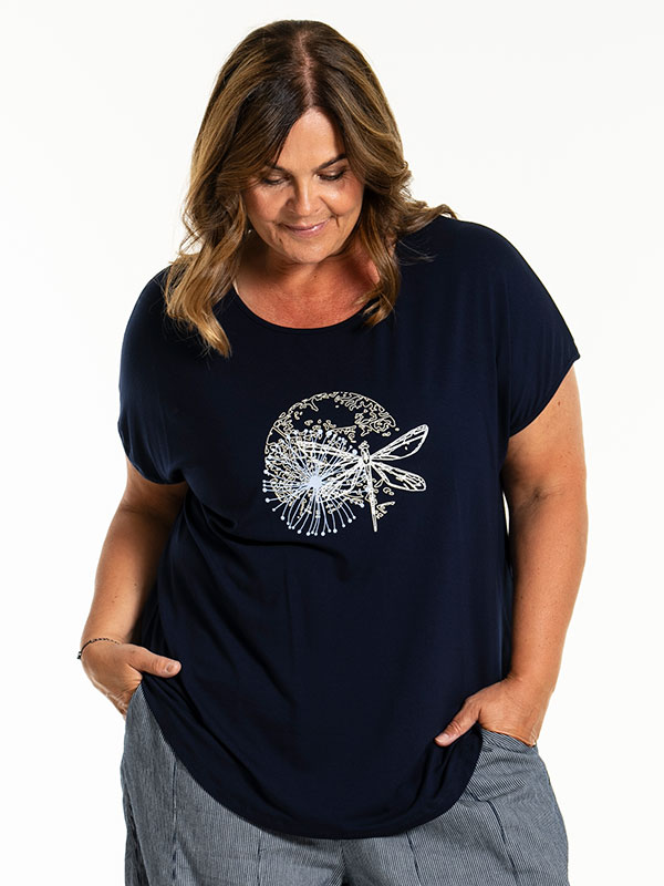 GITTE - Plus Size T-paita fra Gozzip