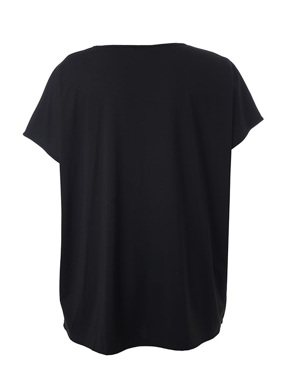 HENSIA - Plus Size T-paita fra Gozzip Black