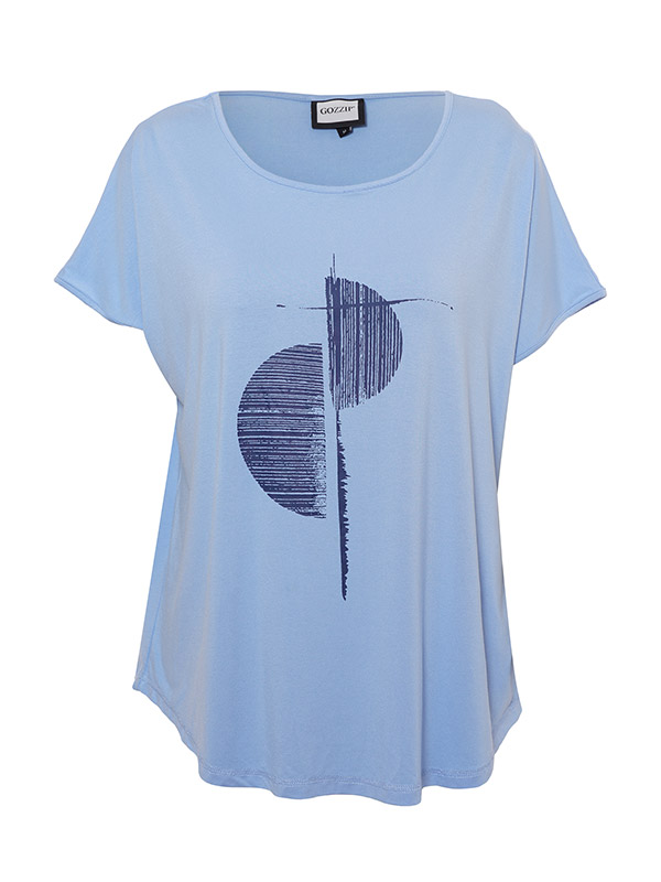 GITTE - Plus Size T-paita fra Gozzip