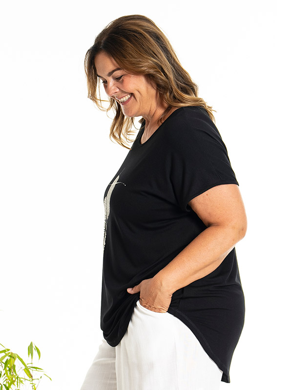 GITTE - Plus Size T-paita fra Gozzip