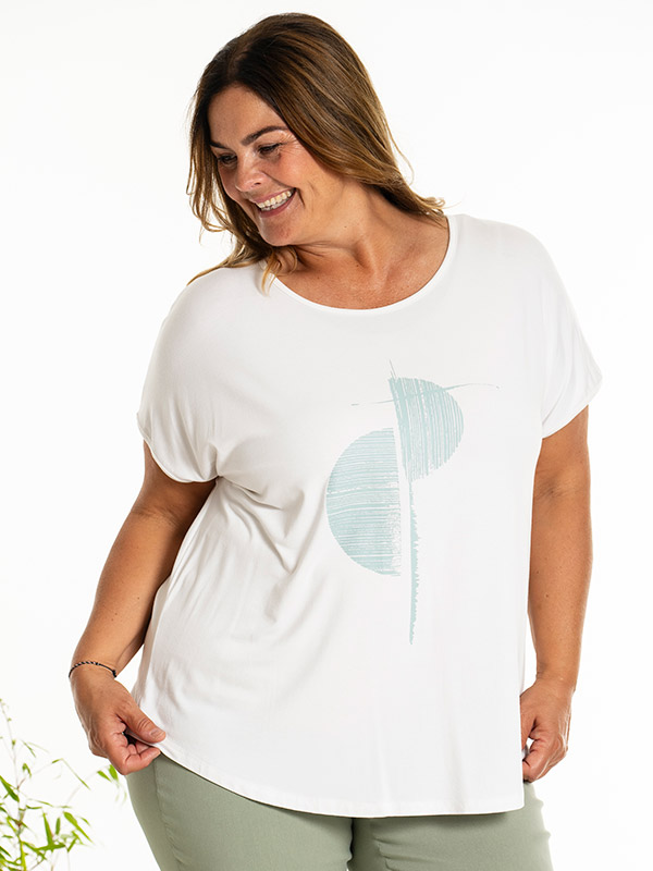 GITTE - Plus Size T-paita fra Gozzip