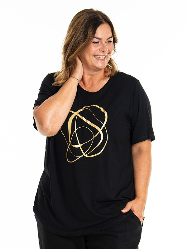 BIRKA - Plus Size T-paita fra Gozzip