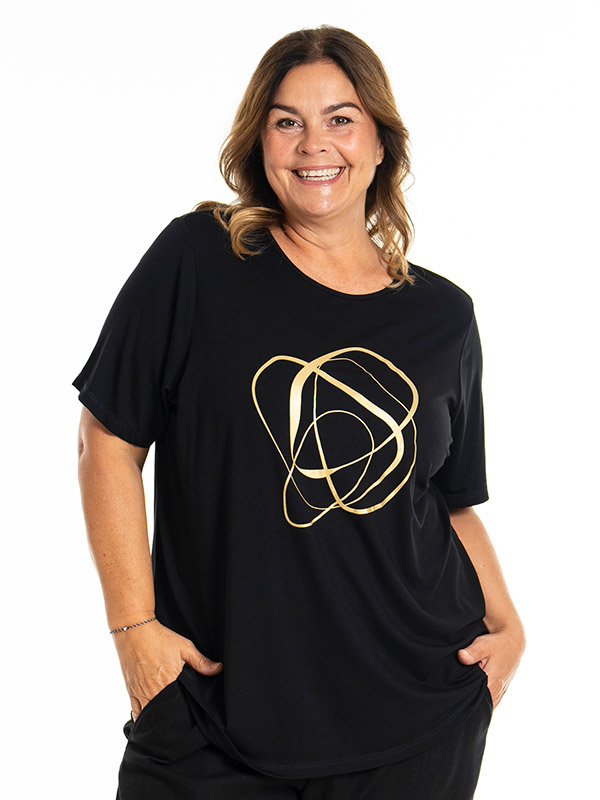 BIRKA - Plus Size T-paita fra Gozzip