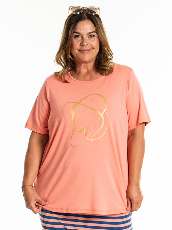 BIRKA - Plus Size T-paita fra Gozzip
