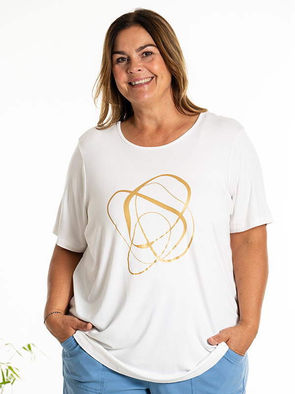 BIRKA - Plus Size T-paita fra Gozzip
