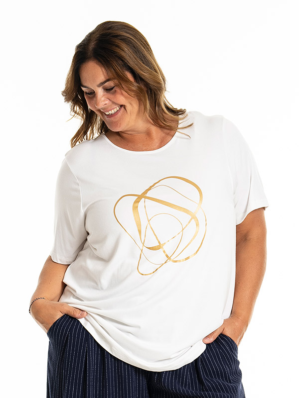 BIRKA - Plus Size T-paita fra Gozzip