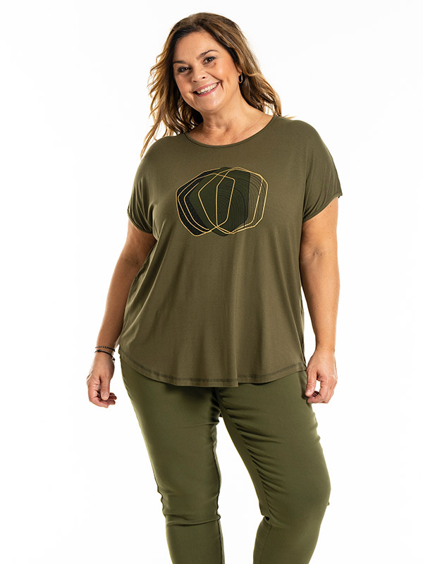 GITTE - Plus Size T-paita fra Gozzip