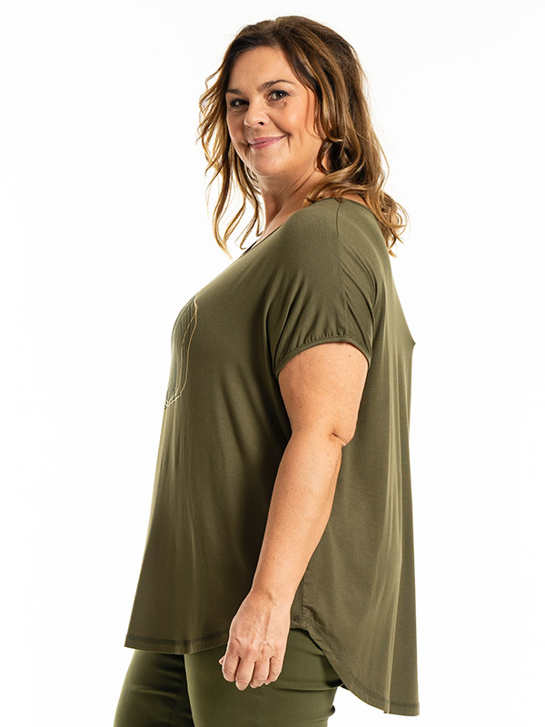 GITTE - Plus Size T-paita fra Gozzip