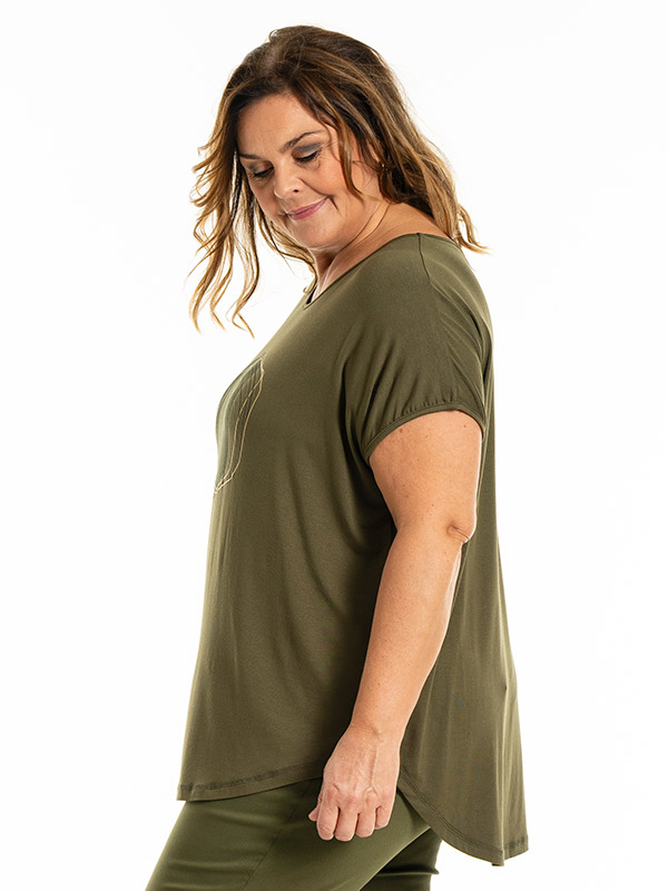 GITTE - Plus Size T-paita fra Gozzip