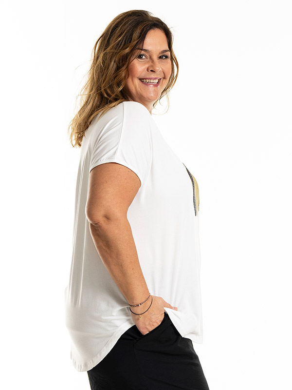 GITTE - Plus Size T-paita fra Gozzip