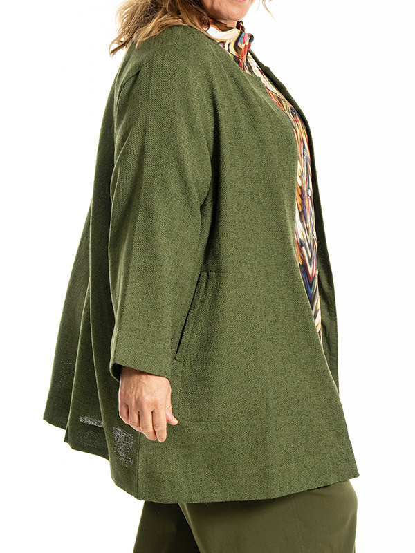 JOSEFIN - Plus Size Neuletakki fra Gozzip