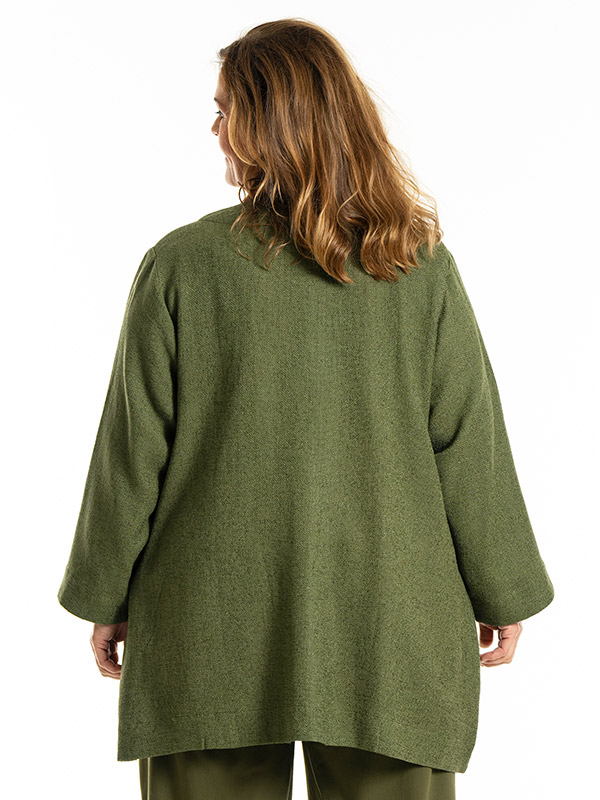 JOSEFIN - Plus Size Neuletakki fra Gozzip
