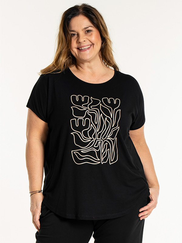 GITTE - Plus Size T-paita fra Gozzip