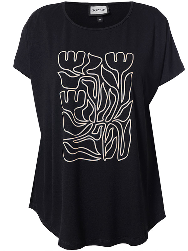 GITTE - Plus Size T-paita fra Gozzip