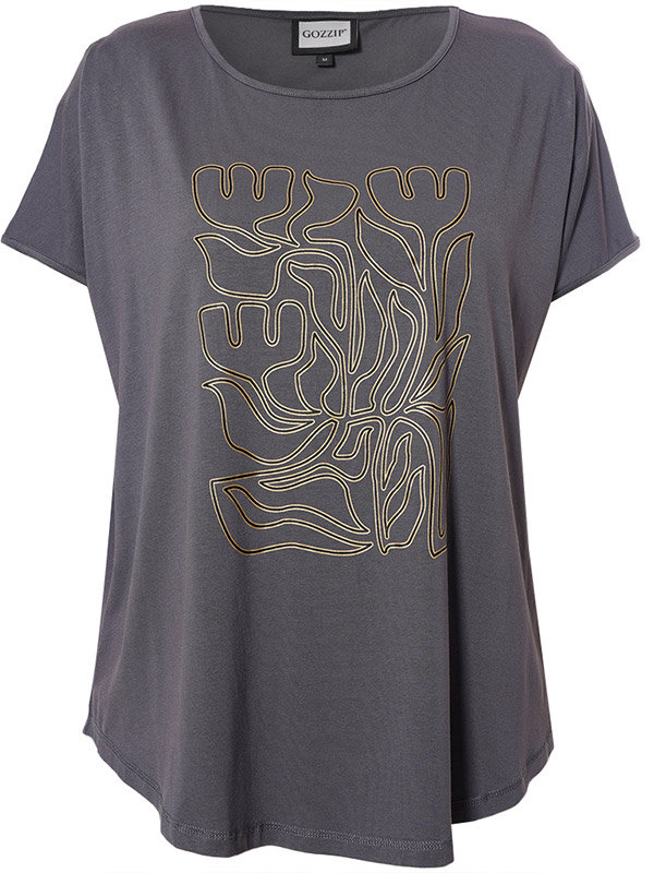 GITTE - Plus Size T-paita fra Gozzip