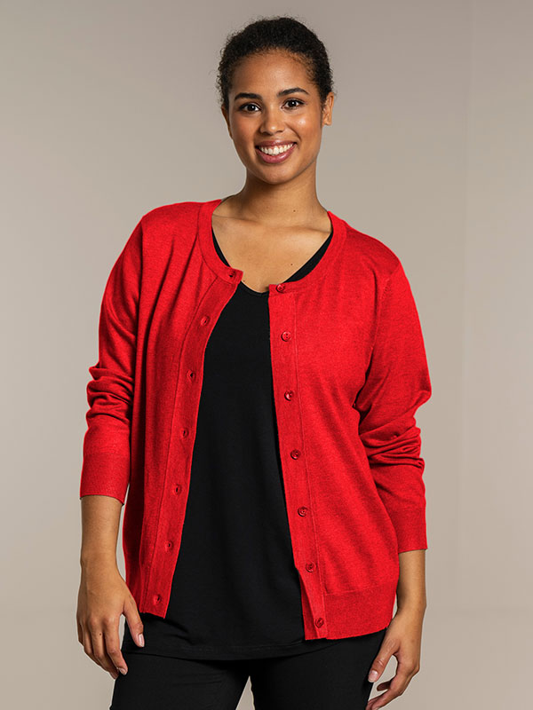 HELSINKI - Plus Size Neuletakki fra Sandgaard
