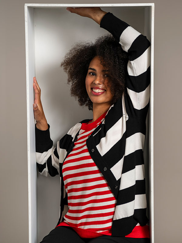 HELSINKI - Plus Size Neuletakki fra Sandgaard