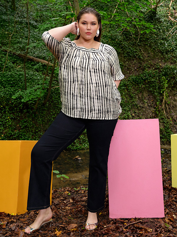 WA-VARINKA - Plus Size Pusero fra Wasabi Concept