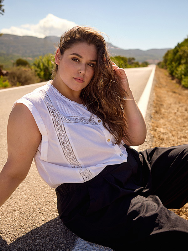 WA-MARY - Plus Size Toppi fra Wasabi Concept