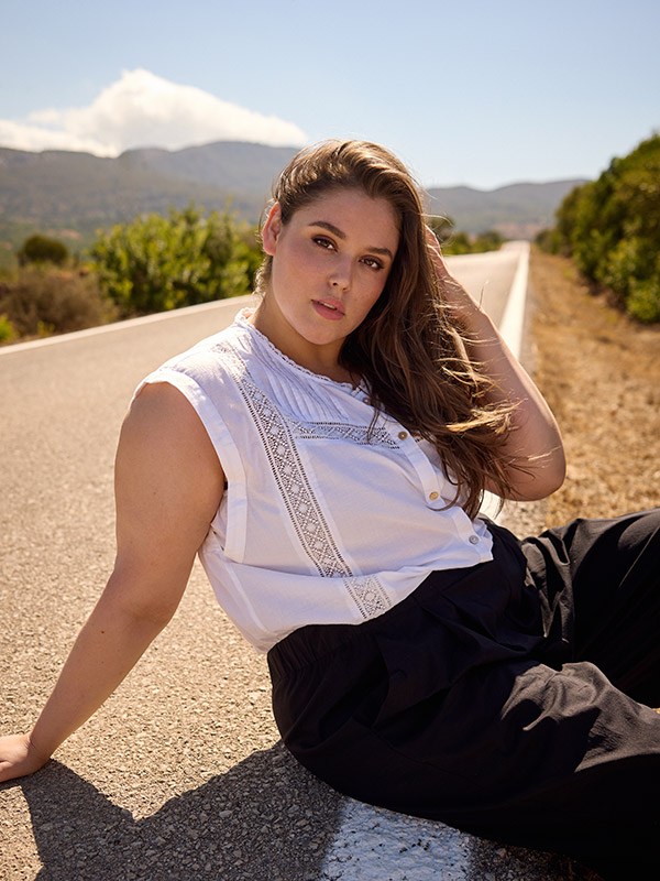 WA-MARY - Plus Size Toppi fra Wasabi Concept