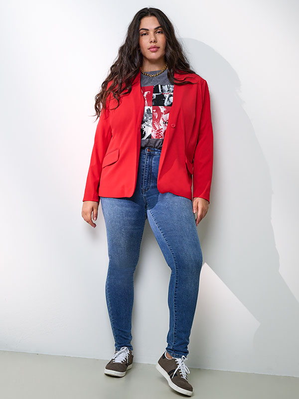 CARICONIC - Plus Size Farkut fra Only Carmakoma