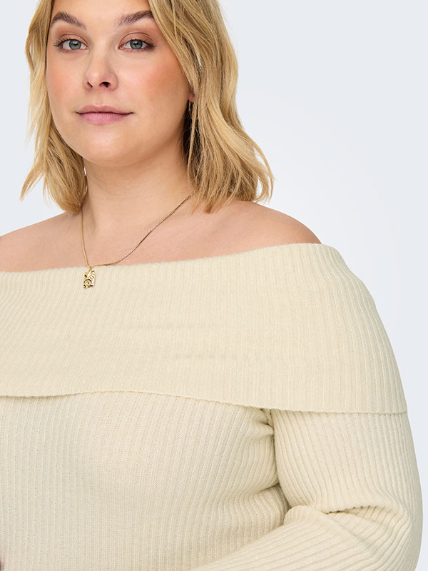 CARKATIA - Plus Size Villapaita fra Only Carmakoma