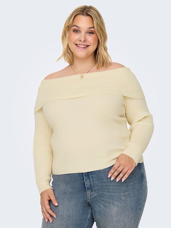 CARKATIA - Plus Size Villapaita fra Only Carmakoma