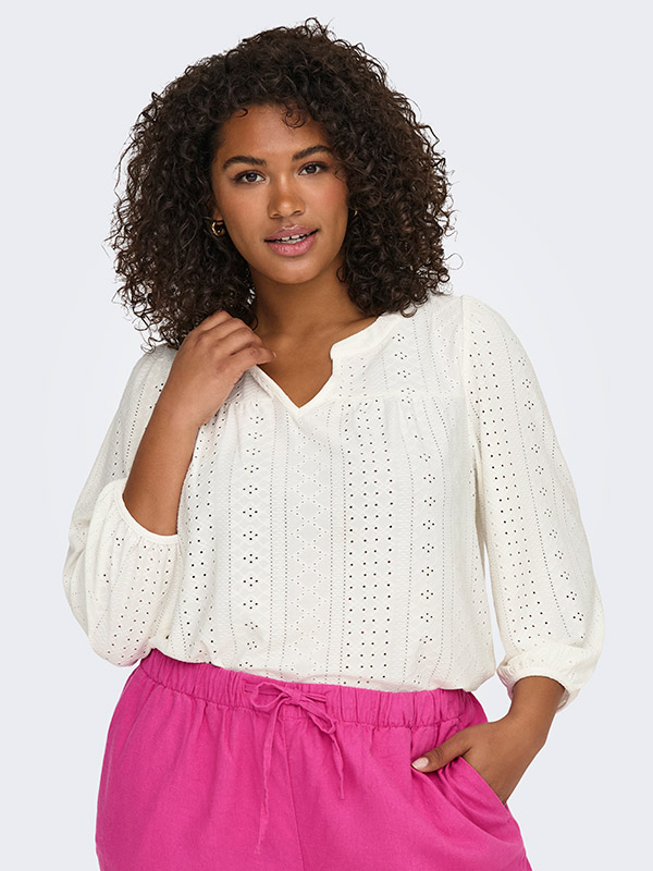 CARSANDRA - Plus Size Pusero fra Only Carmakoma