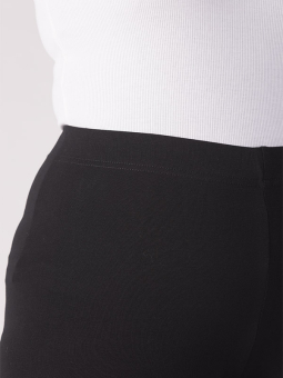 Fiona Sorte leggings i bomuld