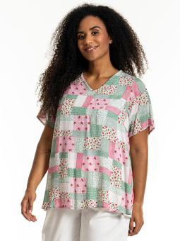 Studio S252808-Multiprintwithgreenandpink