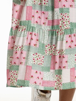 Studio S252810-Multiprintwithgreenandpink