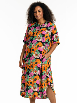 Studio S252857-Black+Orange/Pinkflowers