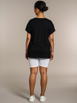 Sandgaard AMSTERDAM - Sort basis t-shirt i viskose jersey