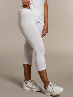 Sandgaard AMSTERDAM - Hvide viskose 3/4 leggings