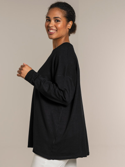 Sandgaard HELSINKI - Sort bluse i viskose strik