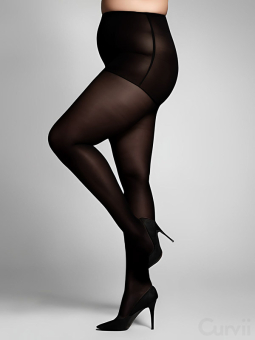 Pamela Mann  50 Denier Curvy Super Stretch Tights Black