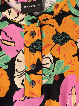 Studio S252857-Black+Orange/Pinkflowers
